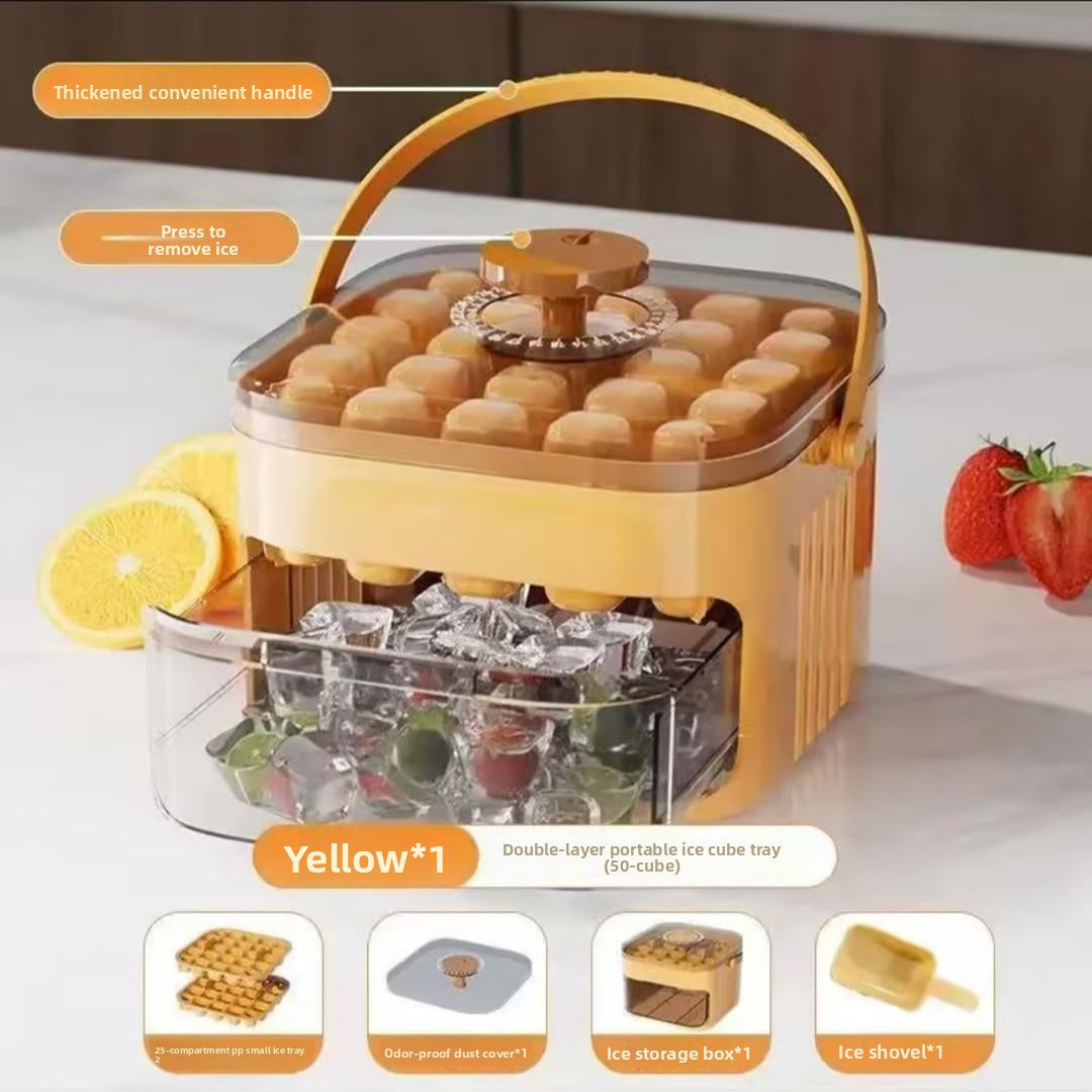 Homemade Ice Cube Maker with Pressing Function