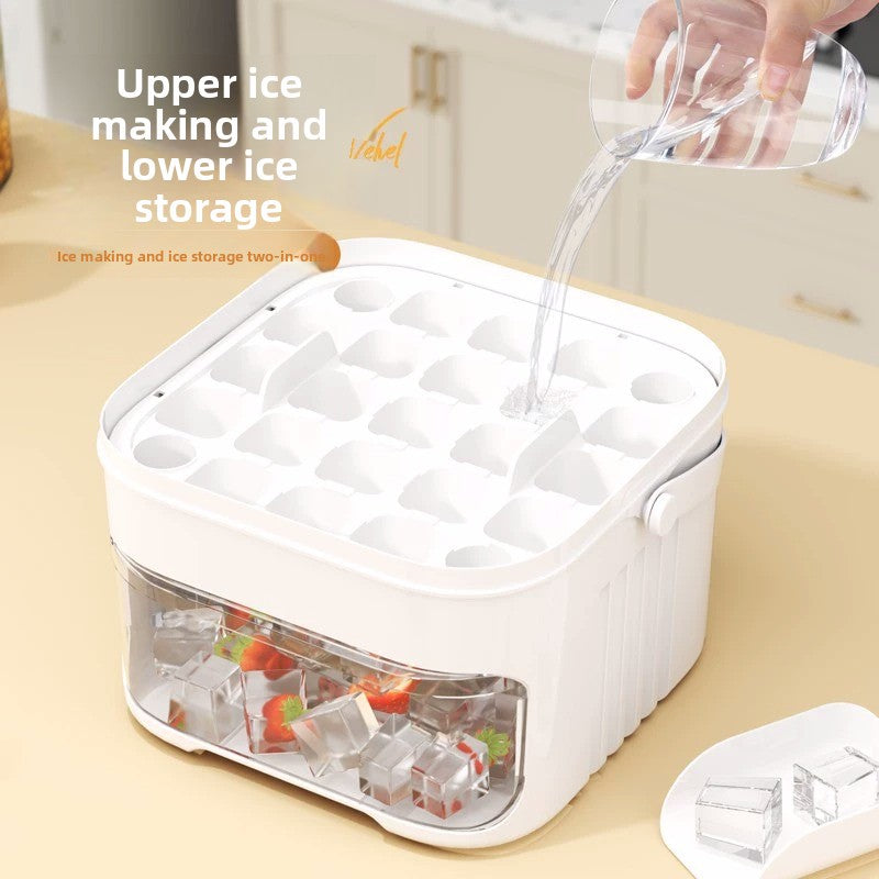 Homemade Ice Cube Maker with Pressing Function