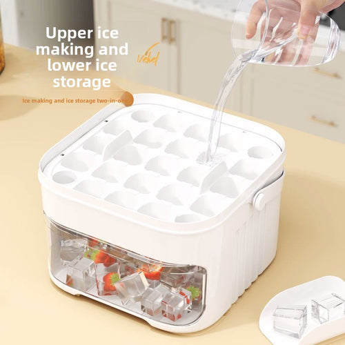Homemade Ice Cube Maker with Pressing Function